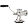 Huanyu Manual Meat Grinder Stainless Steel Hand Meat Sausage Stuffer Manual Meat Grinding Machine Sausage Filler Filling Machine for Pork, Beef Fish Chicken Pepper Mushrooms ect(With ONE SAMLL Enema)