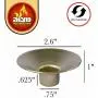 Ner Mitzvah Safety Metal Candle Holder Drip Cup, Silver