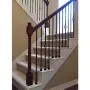 Wrought Iron Balusters (Box of 10) Stair Parts Single Basket Stair Metal Balusters - Hollow 1/2'' Single Basket Square Iron Spindles (Real Satin Black not Matte)