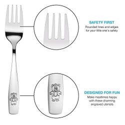 9 Piece Stainless Steel Kids Forks, Kids Cutlery, Child and Toddler Safe Flatware, Kids Silverware, Kids Utensil Set, Includes A Total of 9 Forks for Great Convenience, Ideal for Home and Preschools