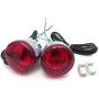 HTTMT- Front Turn Signal Light Indicator Red Lens Compatible with 92-16 Harley Sportster XL 883 1200 [P/N: RS059/XH6004-004]