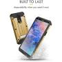 Evocel Explorer Series Pro Phone Case Compatible with Stylo 5 with Glass Screen Protector and Belt Clip Holster, Gold