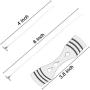 Anvin 100 Pcs Cotton Candle Wicks(4 inch& 6 inch) with 60 Pcs Candle Wick Stickers, 20 Pcs Metal Candle Wick Sustainer Tabs and 1 Pcs Candle Wick Centering Device for Candle Making, DIY Craft Tools