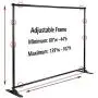 T-SIGN 5x7 - 8x10 ft Heavy Duty Backdrop Banner Stand, Thicker Professional Large Telescopic Display Step and Repeat Stand for Photography, 1 Carry Bag T-SIGN 5x7 - 8x10 ft Heavy Duty Backdrop Banner Stand, Thicker Professional Large Telescopic Display Step and Repeat Stand for Photography, 1 Carry Bag