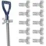 10 Pack Spring Grip Clamps, Metal Wall Mounted Tool Clips Garage Closet Wall Organizer Holder for Rakes, Shovel, Brooms, Mop Holder 10 Pack Spring Grip Clamps, Metal Wall Mounted Tool Clips Garage Closet Wall Organizer Holder for Rakes, Shovel, Brooms, Mop Holder