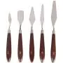Painting Knife, 5-Piece Spatula Palette Knives with Stainless Steel Blade and Wooden Handle, Mixing Scraper Kit for Artist Oil Painting, Watercolor Oil Acrylic,Crafts, Rock, Face Painting Painting Knife, 5-Piece Spatula Palette Knives with Stainless Steel Blade and Wooden Handle, Mixing Scraper Kit for Artist Oil Painting, Watercolor Oil Acrylic,Crafts, Rock, Face Painting