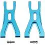 Pack of 4 Aluminum Front Rear Lower Suspension Control Arm (L/R) for Wltoys 1/18 RC K929 A959 A969 A979 a-Arms Upgrades Metal Parts (Blue)