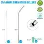 MUTNITT Set of 20 10.5'' Reusable Stainless Steel Straws Bent Reusable Straws with 20 Silicone Tips 5 Cleaning Brush 1 Travel Case Eco Friendly Extra Long Metal Straws Drinking for 20 24 30 oz Tumbler MUTNITT Set of 20 10.5'' Reusable Stainless Steel Straws Bent Reusable Straws with 20 Silicone Tips 5 Cleaning Brush 1 Travel Case Eco Friendly Extra Long Metal Straws Drinking for 20 24 30 oz Tumbler