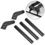 Drfeify RC Metal Rear Bumper, 1 Set RC Upgrade Part Replacement Accessory Fit for 1/14 RC Car(Black )