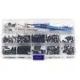 YU-NIYUT 1 Box Screws + Installation Tool + Swing Arm Pin + Flange Sleeve Kit, RC Car Model Accessories Parts for Wltoys 1/14 144001 Remote Control Car, DIY RC Vehicle Modification Fun for Adults Kids