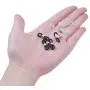 BronaGrand 60pcs Rubber Metal Ends for Eyeglass Chain Necklace Chain,Black and Clear