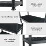 Giantex 2 Pieces 5-Tier Ventilated Shelving Storage Rack, Free Standing Multi-Use Shelf Unit, No Tools Required, 28“L X 15”W X 67“H