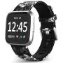 TreasureMax Bands Compatible with Fitbit Versa/Fitbit Versa 2/Fitbit Versa Lite for Women Men,Silicone Fadeless Pattern Printed Replacement Floral Bands for Fitbit Versa Smart Watch