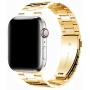 [Upgraded] Wolait Compatible with Apple Watch Band 40mm 38mm , Ultra Thin Solid Stainless Steel Band for Apple iWatch SE Series 6/5/4/3/2/1 Men Women -Gold