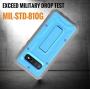 ArmadilloTek Vanguard Designed for Samsung Galaxy S10 Plus Case (2019 Release) Military Grade Full-Body Rugged with Kickstand Without Built-in Screen Protector (Blue)