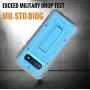 ArmadilloTek Vanguard Designed for Samsung Galaxy S10 Plus Case (2019 Release) Military Grade Full-Body Rugged with Kickstand Without Built-in Screen Protector (Blue)