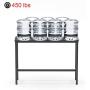 Teraves Bar Table with Solid Metal Frame,Counter Height Table Kitchen Bar Table for Dining Room,Living Room (47.24'', Black Oak)