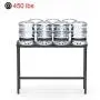 Teraves Bar Table with Solid Metal Frame,Counter Height Table Kitchen Bar Table for Dining Room,Living Room (47.24'', Black Oak)