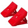 BIG RED TD3553 Torin Steel Safety Wheel Chock: Foldable Tire Stop, Red, 1 Pair