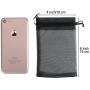 HRX Package 100pcs Black Organza Gift Bags 4 x 6 inches Wedding Christmas Favors Jewelry Pouches