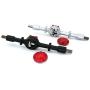 YIZAN 1 Set Metal Rear Bridge Axle with Steel Gear for WPL D12 B14 B24 B16 B36 C14 C24 C34 C44 RC Car Upgrade Parts,Black