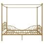 DHP Metal Canopy Bed with Sturdy Bed Frame - Full Size (Gold)