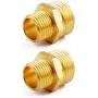 Litorange (6 Pack Industrial Metal Brass Garden Hose Threaded 3/4'' to 1/2'' NPT Fitting Connect, Green Thumb Quick Swivel Connector Adapter,Double Male Thread Size 3/4'' GHT x 1/2'' NPT Litorange (6 Pack Industrial Metal Brass Garden Hose Threaded 3/4'' to 1/2'' NPT Fitting Connect, Green Thumb Quick Swivel Connector Adapter,Double Male Thread Size 3/4'' GHT x 1/2'' NPT