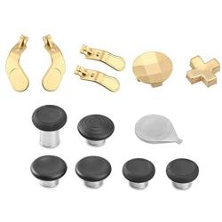 MOSTOP Elite Kit for Xbox One Elite Series 2 Controller, Xbox Gaming Accessories, Xbox One Elite Series 2 Controller Accessory Kit, Metal Mod 6 Swap Thumbsticks Joysticks 4 Paddles 2 D-Pads (Golden)