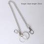 Pengxiaomei Pocket Chain,1pcs Handbag Chains Accessories 25cm/9.84inch Wallet Chain Metal Chain Handbags Strap for Keys/Wallet/Jeans Pants/Purse/Handbag