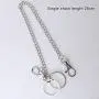 Pengxiaomei Pocket Chain,1pcs Handbag Chains Accessories 25cm/9.84inch Wallet Chain Metal Chain Handbags Strap for Keys/Wallet/Jeans Pants/Purse/Handbag