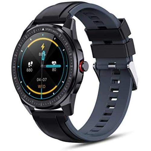 OUTAD Smart Watch for Android/iOS Phones 65 Days Standby 1.3 inch 360 X 360 LED Full Touch Screen 15 Sports Modes IP68 Waterproof Smart Watch Step Calorie Camera Music Control