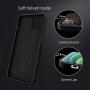 Neeliup Compatible with iPhone 12/12 Pro Magnetic Case, [Invisible Metal Plate Support Magnetic Car Mount][Premium PU Leather] Soft Silicone Bumper Ultra Slim Shockproof 6.1'' Cover-Black