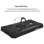 TJS Phone Case Compatible with LG K40/K12 Plus/X4/Solo LTE/Harmony 3/Xpression Plus 2 [Full Coverage Tempered Glass Screen Protector] Aluminum Ring Magnetic Support Built-in Metal Plate Back (Green)