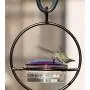 Best Small Hanging Hummingbird Feeder - Beautiful Glass & Decorative Metal Design - Attracts Hummers Like Crazy - 100% Guaranteed!