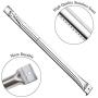 Uniflasy Replacement Parts Kit for Charbroil 4 Burner 463211512, 463211513, 463211514 Gas Grill, Stainless Steel Grill Burner Tube, Porcelain Steel Heat Plate Shield Tent, Adjustable Crossover Tube
