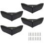 Zorfeter 2 Inch Furniture Legs, Set of 4 Metal Sofa Feets DIY Replacement Parts Minimalist Design for Cabinet Cupboard Sofa Couch, Matte Black