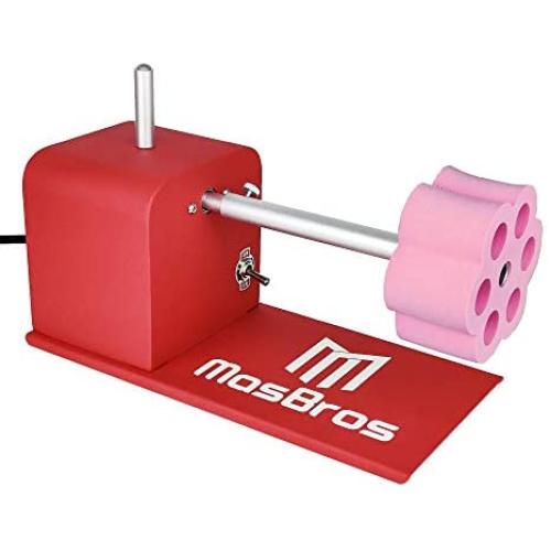 Masbros Cup Turner Fully Assembled All Metal Tumbler Spinner Machine Cuptisserie Cup Rotisserie with Metal Bearing for Craft Tumbler （2 arms 4 Foams)