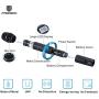 PRORECK MX66 6-Channel UHF Wireless Microphone System with 6 Hand-held Microphones Karaoke Machine for Party/Wedding/Church/Conference/Speech