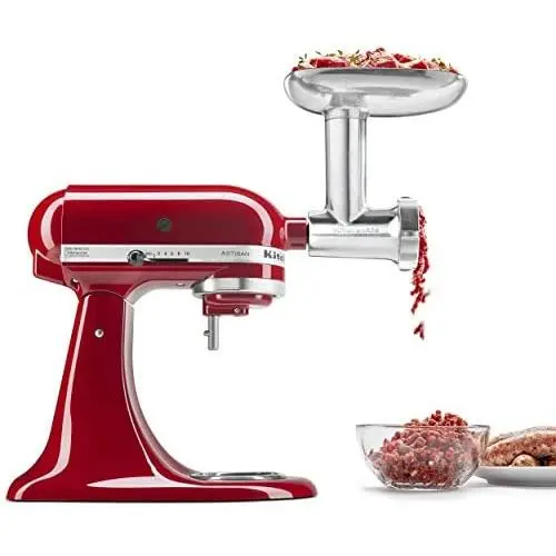 KitchenAid KSMMGA Metal Food Grinder Attachment, 2.5 lb, Silver KitchenAid KSMMGA Metal Food Grinder Attachment, 2.5 lb, Silver