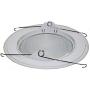 Four-Bros Lighting FLP 6'' Inch Fresnel Glass Lens with White Plastic Trim-60 Watt Max. -for Wet Locations-Shower Can Light Trim-Ul Listed