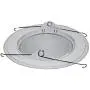 Four-Bros Lighting FLP 6'' Inch Fresnel Glass Lens with White Plastic Trim-60 Watt Max. -for Wet Locations-Shower Can Light Trim-Ul Listed