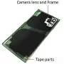 Galaxy Note 10+ Back Cover Glass Housing Door Replacement with Camera Lens Parts for Samsung Galaxy Note10+ Note 10+ 5G +Tools + Eject Pin (Aura Black)