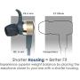 NuForce BE Live5 Wireless Audiophile Earphones with 8h Battery Life, AAC + aptX, Large 8mm Driver for deep Bass, New Innovative Battery Design and Aluminum housing (Gold)