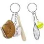 NANSSY 150 1''/25mm Split Keyrings with Chain Silver Keychain Ring, Key Chains Rings Parts with Open Jump Ring and Connector. (150)
