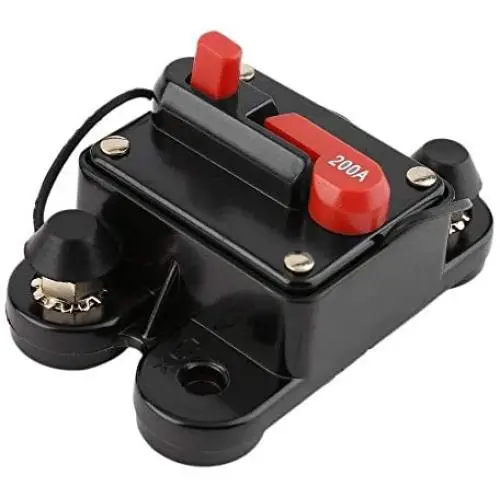 ANJOSHI Circuit Breaker 200amp 50A-300A with Manual Reset Home Solar System Fuse Holder for Car Audio and Amps Protection 12V-24V DC Reset Fuse Inverter Replace Fuses ANJOSHI Circuit Breaker 200amp 50A-300A with Manual Reset Home Solar System Fuse Holder for Car Audio and Amps Protection 12V-24V DC Reset Fuse Inverter Replace Fuses