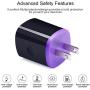 Type C Phone Charger, AndHot USB Wall Adapter Plug + 6ft C Charger Cable Compatible with LG K51 Stylo 6 5 4 G8 G7 V50 V40 ThinQ Q7 V30 V20 G6 G5, Samsung Galaxy A01 A11 A21 A51 A50 A71 A10E A20 S20 FE