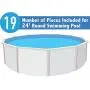 Lake Effect Pools Above Ground Pool Coping Round Style | 19 Pack | Liner Clips | Replacement Parts | Color May Vary Lake Effect Pools Above Ground Pool Coping Round Style | 19 Pack | Liner Clips | Replacement Parts | Color May Vary