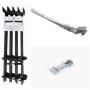 Mobile Home Part Set of 4 Auger Anchors; 4-8 ft Tie Down Strap, 4 Bolts Mobile Home Part Set of 4 Auger Anchors; 4-8 ft Tie Down Strap, 4 Bolts