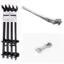 Mobile Home Part Set of 4 Auger Anchors; 4-8 ft Tie Down Strap, 4 Bolts