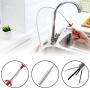 Omont Drain Clog Remover Tool, 6 Pack Drain Hair Clog Remover Tool, Sink Drain Clog Remover, 20 Inch Drain Cleaner Tool for Sink, Tube Drain Cleaning
